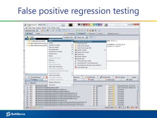False positive regression testing
 