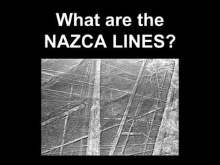What are the
NAZCA LINES?
 