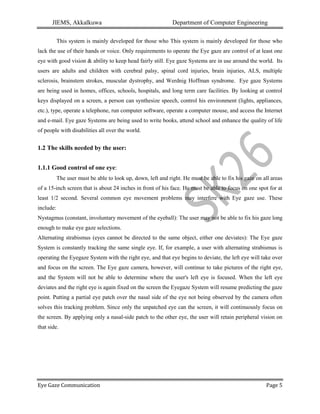 eye gaze | PDF
