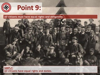 The ‘25 Point Program’ of the NSDAP National-Sozialistische Deutsche ...