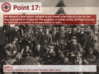 The ‘25 Point Program’ of the NSDAP National-Sozialistische Deutsche ...