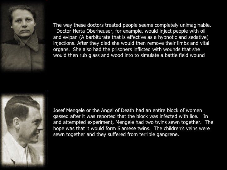 Nazi Experimentation And Treatment Of Twins Slide 16