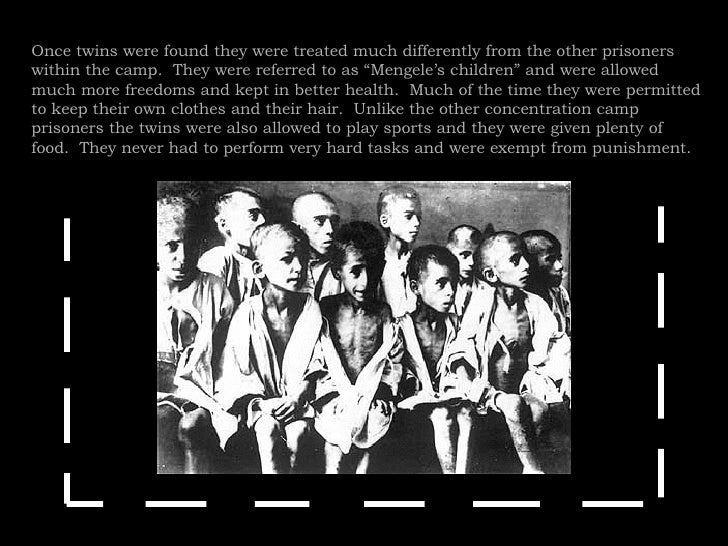 Nazi Experimentation And Treatment Of Twins Slide 5