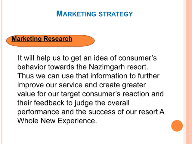 Nazimgarh Resort marketing Plan | PPTX | Marketing and Advertising ...