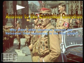 Answer to the Essential Question 