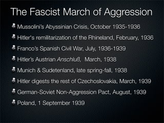 12-Year Reich; Prelude to War