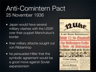 12-Year Reich; Prelude to War