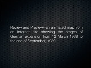 12-Year Reich; Prelude to War