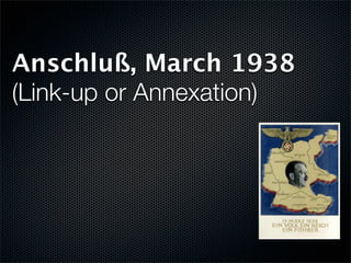 12-Year Reich; Prelude to War