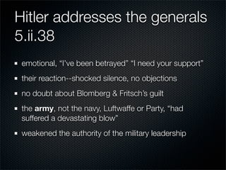 12-Year Reich; Prelude to War