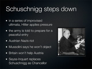 12-Year Reich; Prelude to War