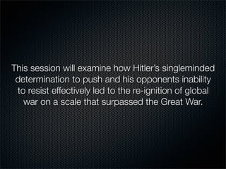 12-Year Reich; Prelude to War