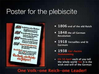 12-Year Reich; Prelude to War