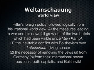 12-Year Reich; Prelude to War