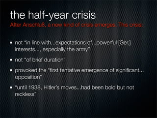 12-Year Reich; Prelude to War