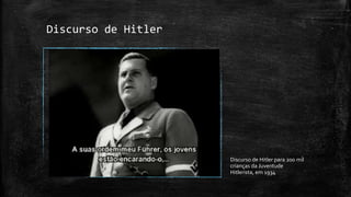 Discurso de Hitler




                     Discurso de Hitler para 200 mil
                     crianças da Juventude
                     Hitlerista, em 1934
 