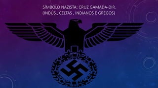 SÍMBOLO NAZISTA: CRUZ GAMADA-DIR.
(INDÚS., CELTAS , INDIANOS E GREGOS)
 