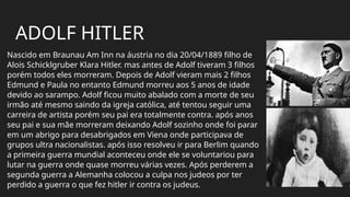 História do Nazismo: Hitler, Partido Nazista e Impactos Atuais | PPTX