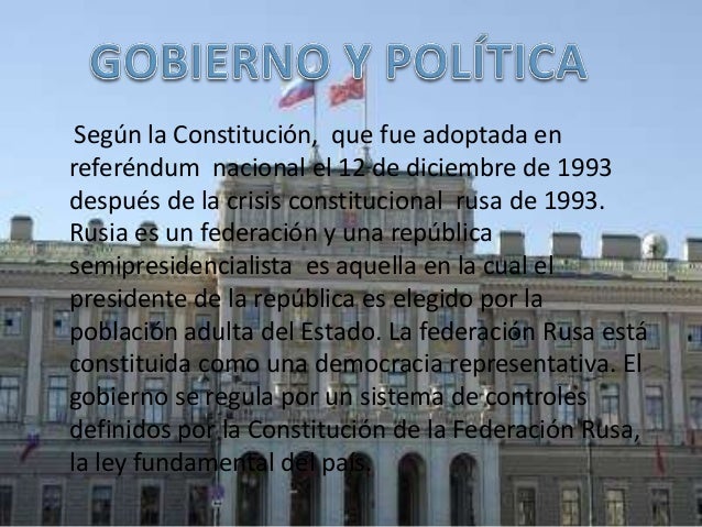 Cuál Es El Sistema De Gobierno En Rusia