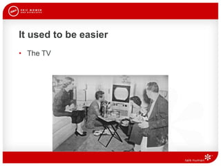 It used to be easier The TV 