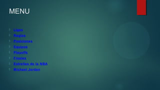 MENU


Ligas



Reglas



Posiciones



Equipos



Playoffs



Finales



Estrellas de la NBA



Michael Jordan

 