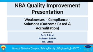 NBA Accreditation Review and Quality Improvement for UG Electronics ...