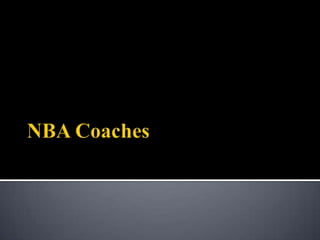 Nba coaches and players
