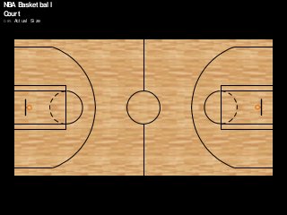 NBA Basket bal l
Court
0.8% Act ual Si ze
 