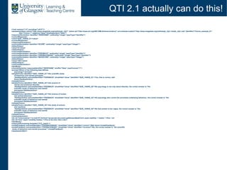 Qti Examples QTI 2.1 and Common Cartridge | PPT