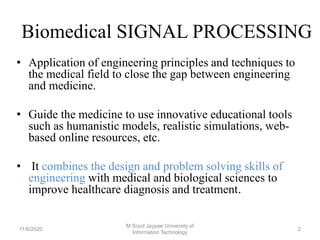 biomedical signal processing | PPT