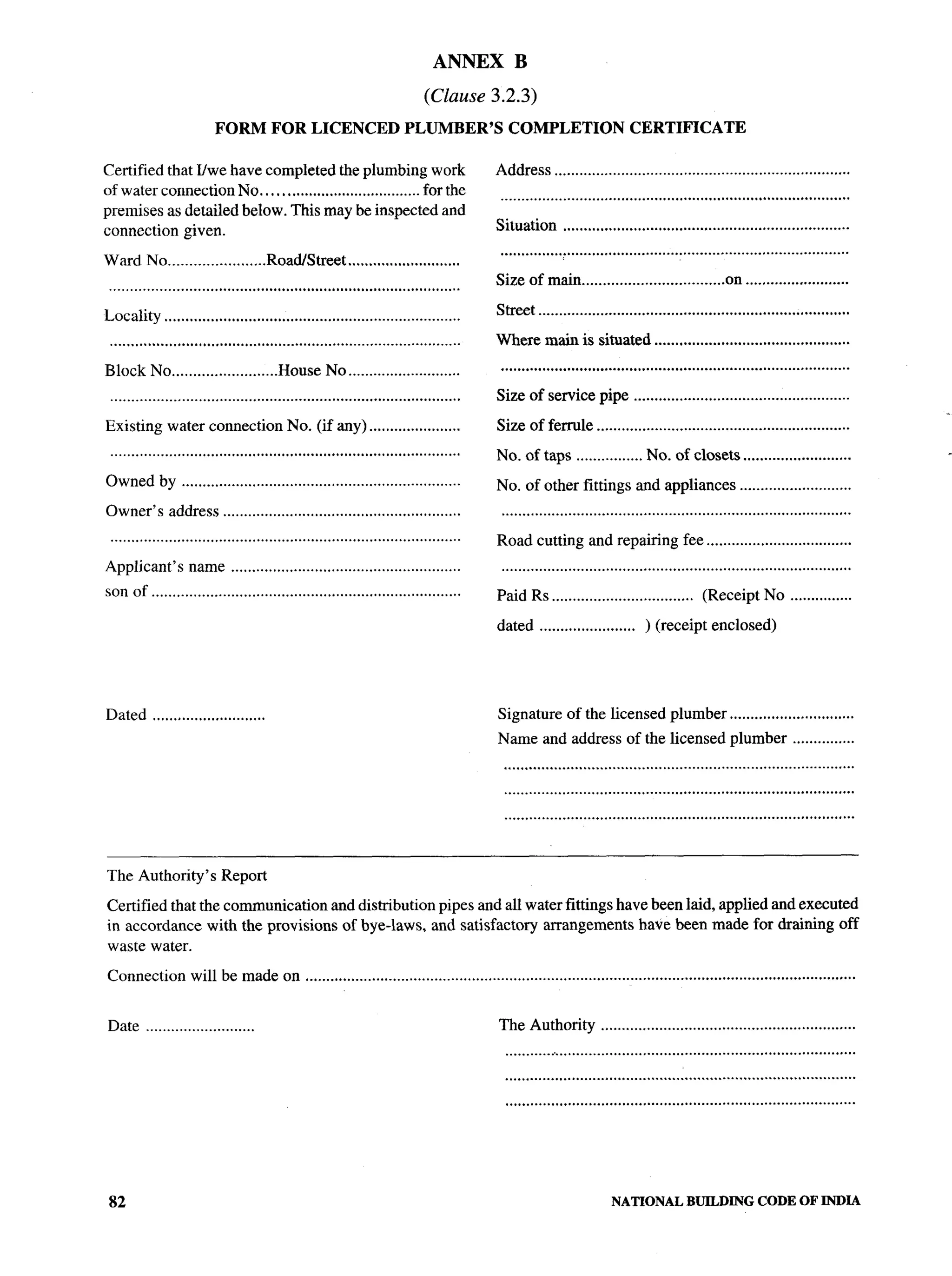 National Building Code 2005