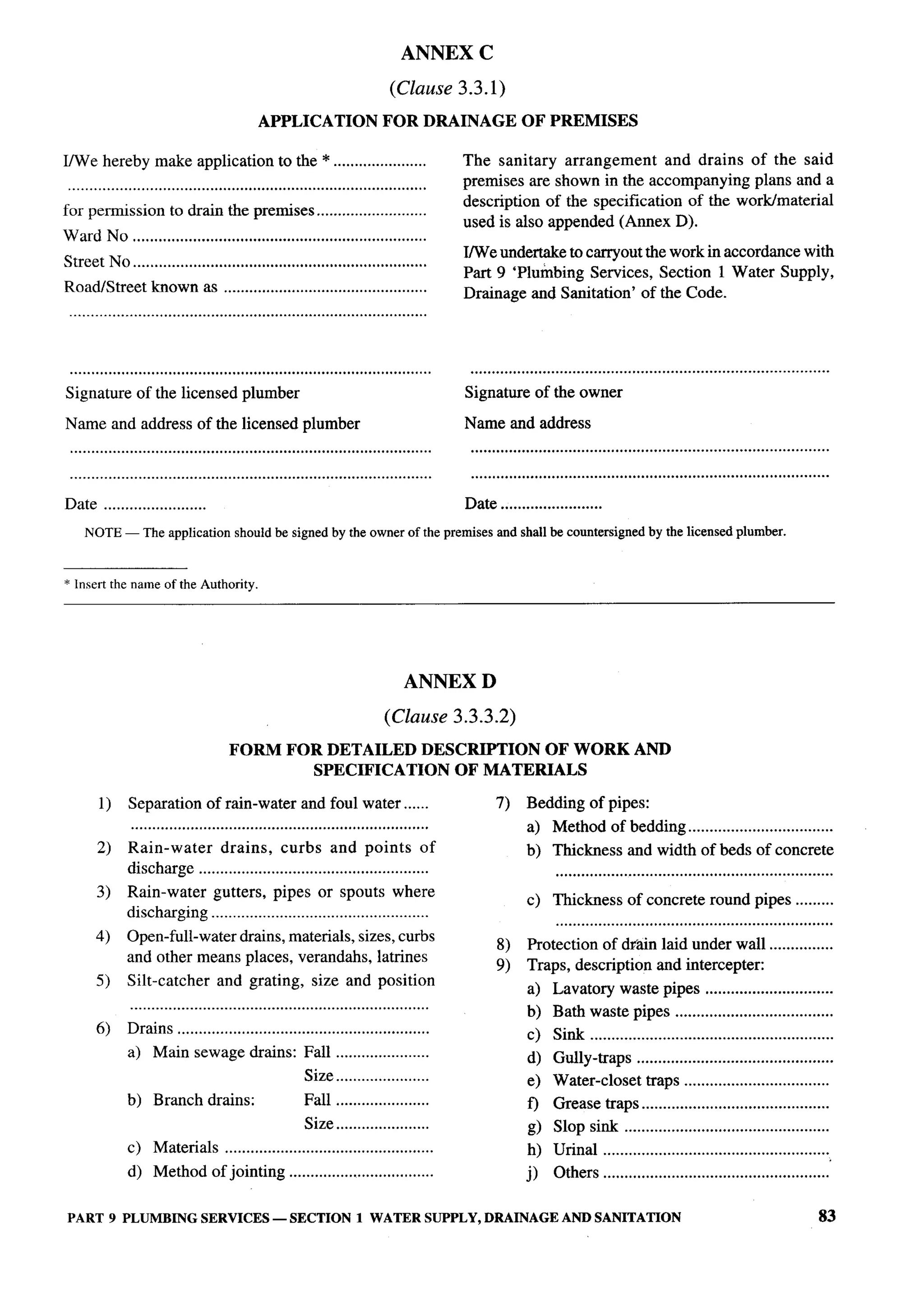 National Building Code 2005