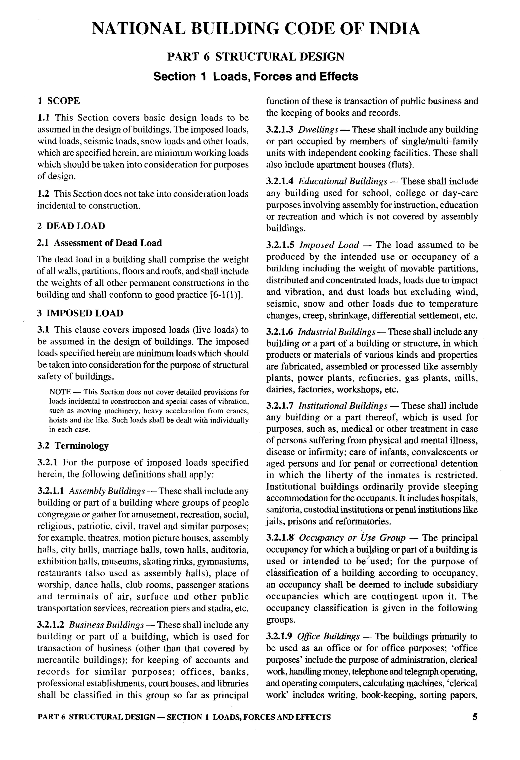 National Building Code 2005