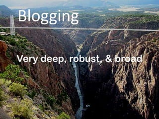Blogging

Very deep, robust, & broad
 