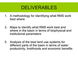 A landscape approach to rainwater management in Ethiopia:  Nile 3 – On targeting and scaling out