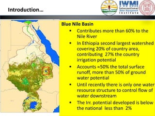 Realistic assessment of irrigation potential in the Lake Tana Basin, Ethiopia