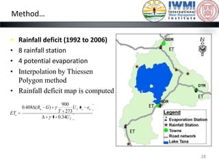 Realistic assessment of irrigation potential in the Lake Tana Basin, Ethiopia