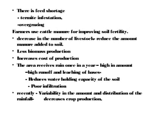 Integrated termite management in degraded crop land in Diga District, Ethiopia