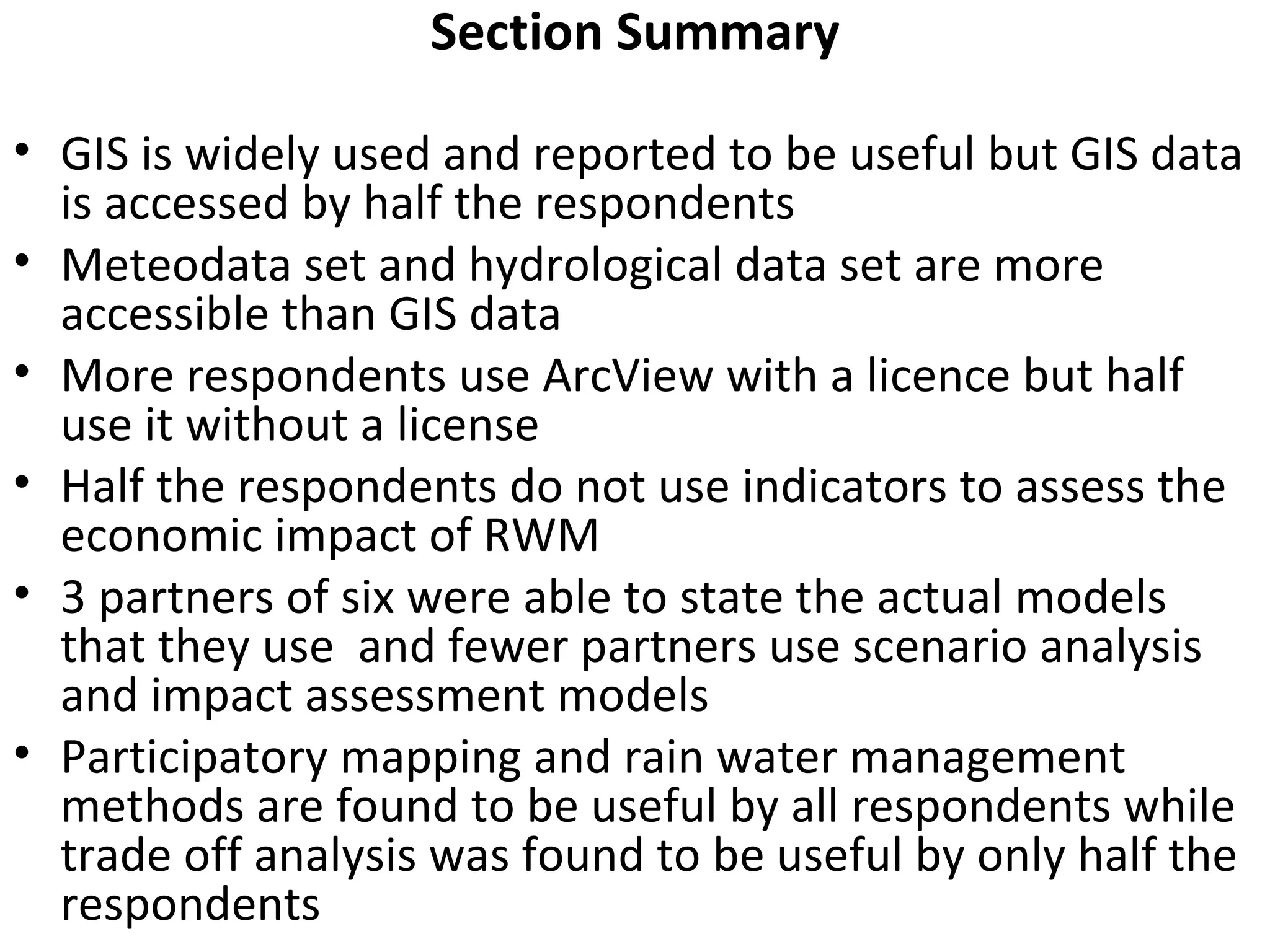Nile BDC Knowledge Attitudes and Practices (KAP): Baseline 2011