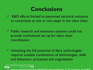 Unlocking the potential of livestock technologies in Ethiopia: Shifting from piecemeal solutions to holistic approach