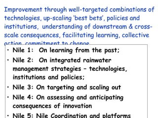 Nile Basin Development Challenge: Rainwater Management Systems