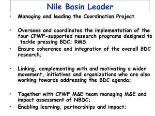 Nile Basin Development Challenge: Rainwater Management Systems
