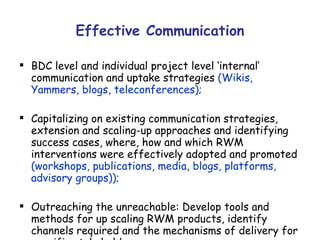 Nile Basin Development Challenge: Rainwater Management Systems