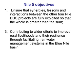Nile Basin Development Challenge:  Brief overview 