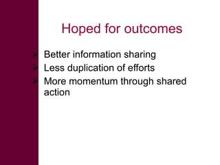 A national platform/network for land and water management in the Nile Basin: Why do we need one?