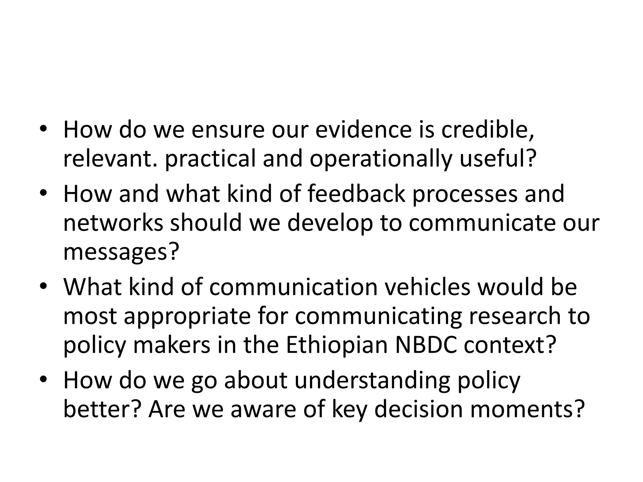 Provide practical solutions