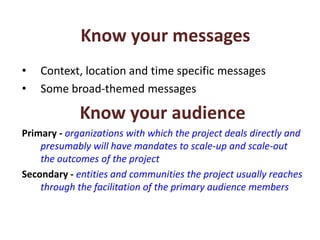 Contributing to evidence-based policy making  