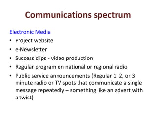 Contributing to evidence-based policy making  