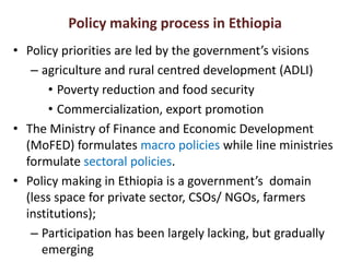 Contributing to evidence-based policy making  