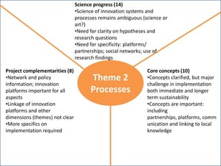 Reflections on the Nile BDC science and reflection workshop